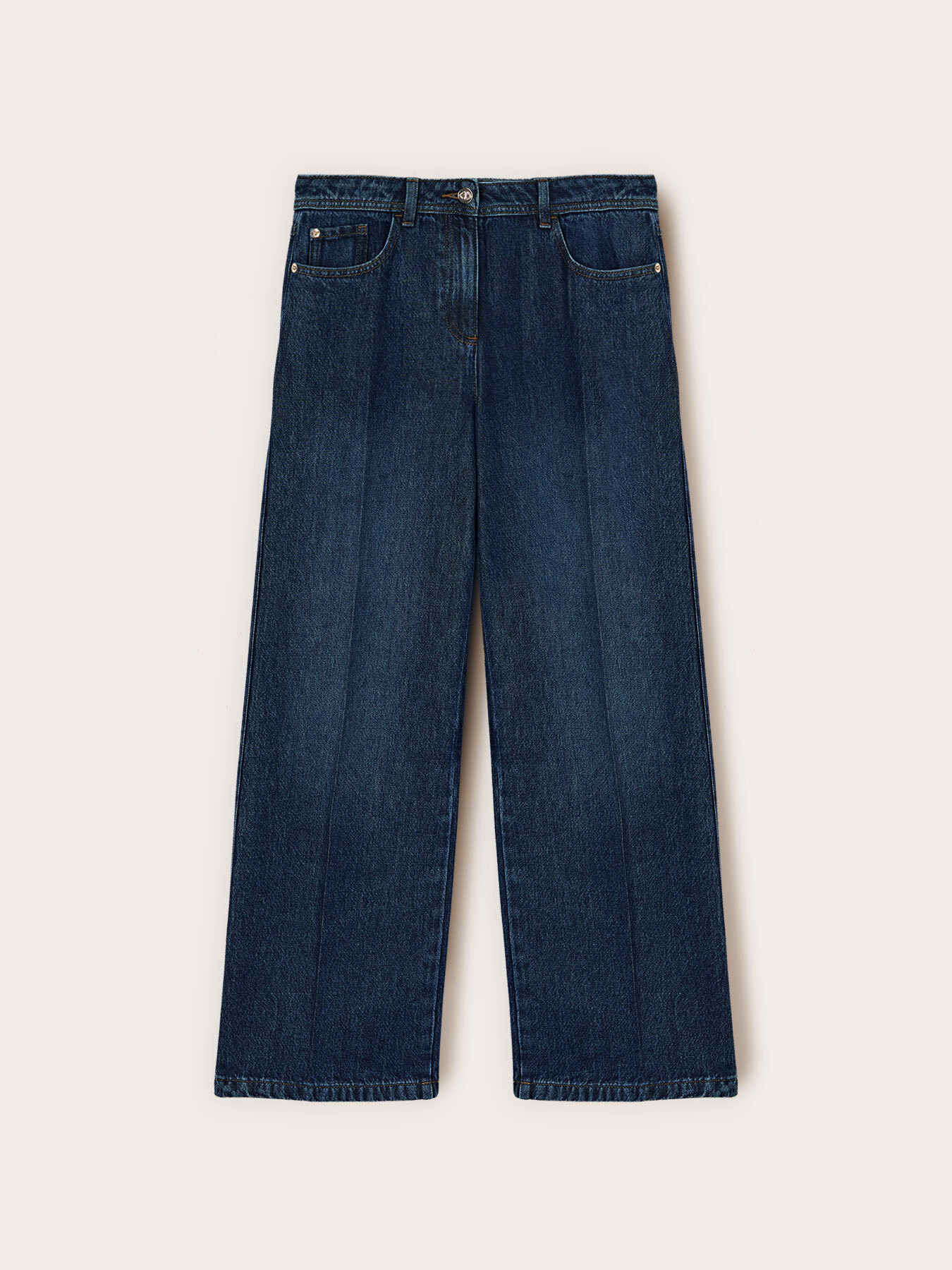 Jeans palazzo wide fit misto lyocell image number 4