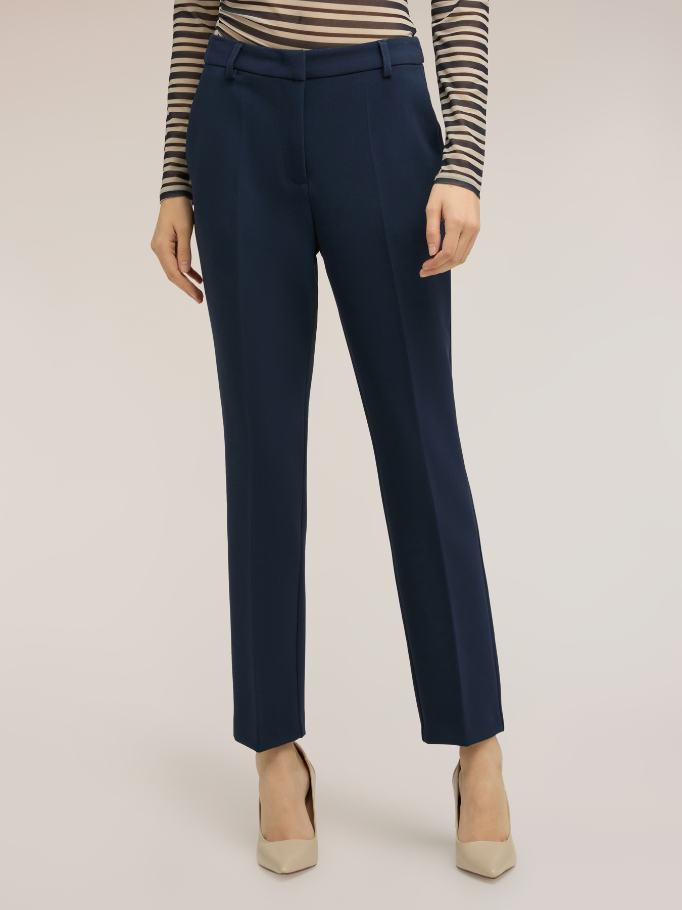 Pantaloni regular in poliviscosa image number 1