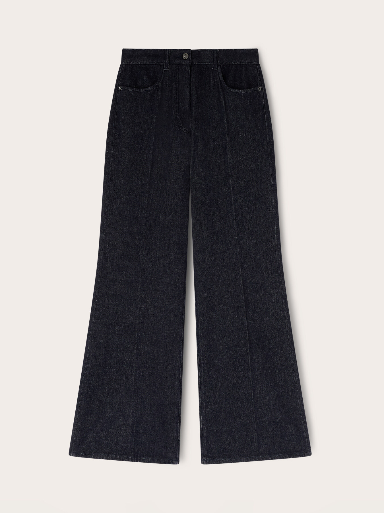 Jeans flare vita alta image number 0