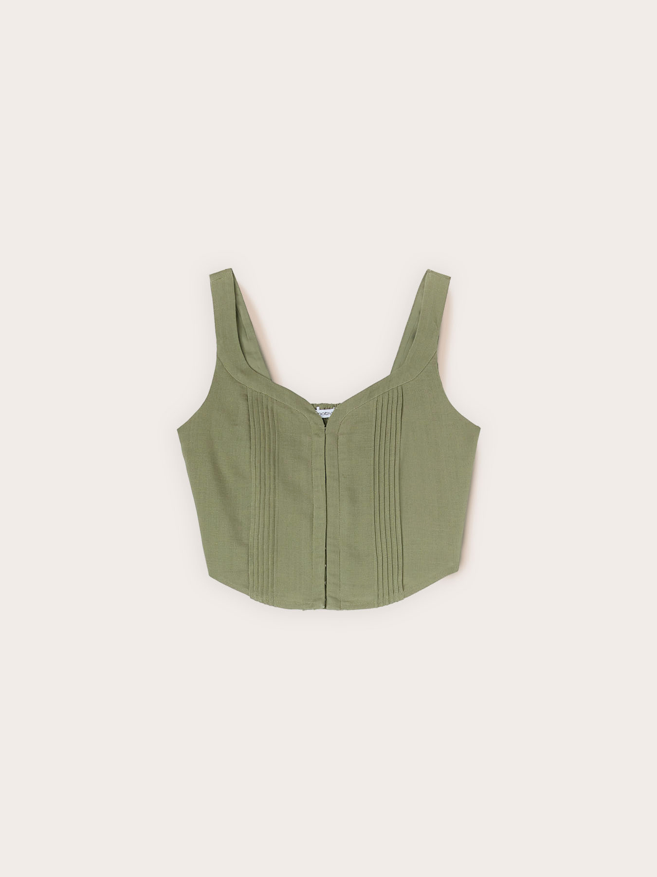 Top bustier in misto lino lyocell image number 4