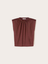 T-shirt con arriccio e applicazioni sul collo image number 4