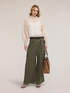 Pantaloni palazzo con tasche cargo image number 0