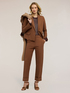 Pantaloni wide in tessuto tecnico misto cotone image number 0