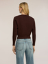 Cardigan in maglia a coste orizzontali image number 1