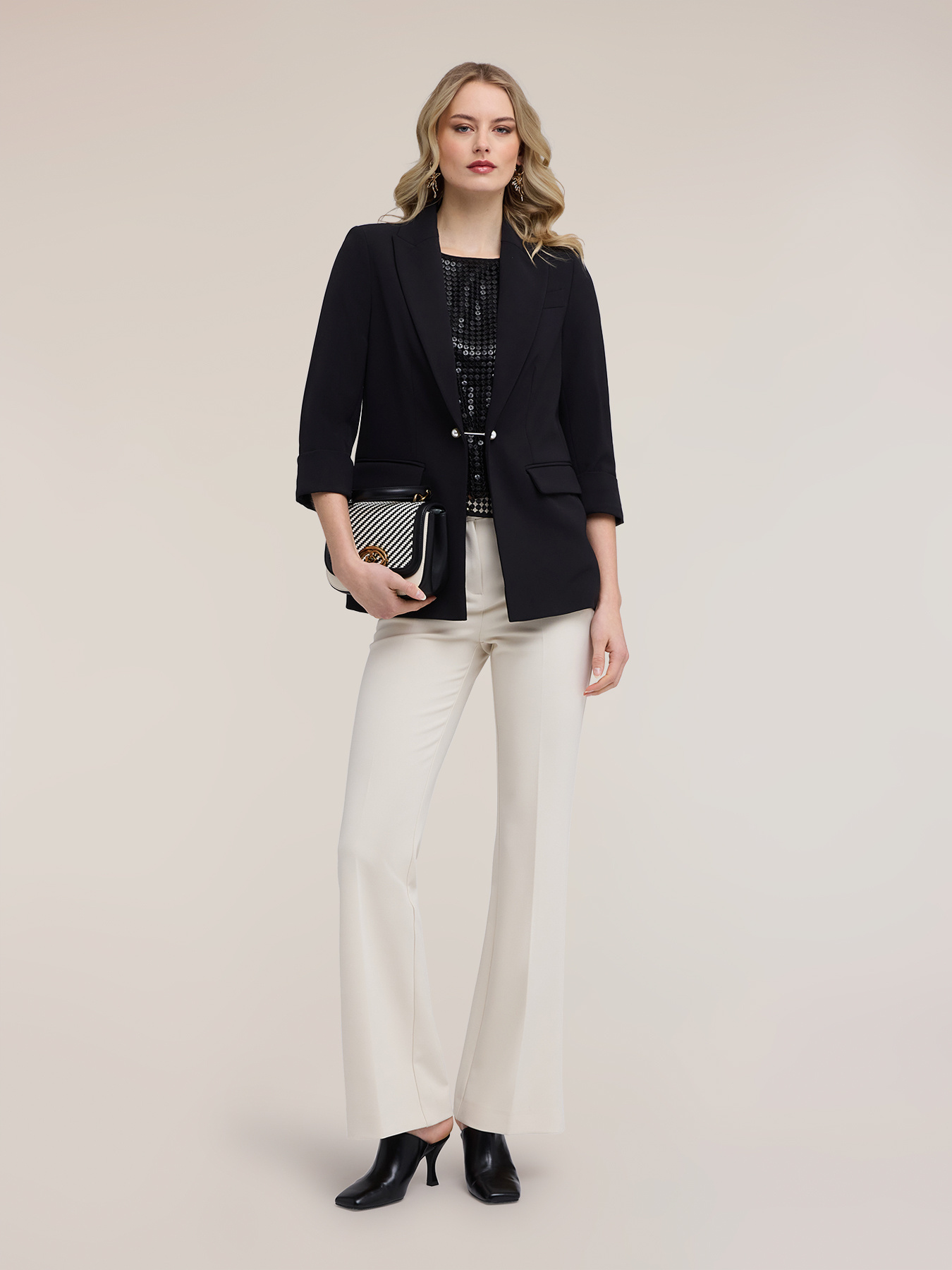 Giacca blazer con gemelli gioiello image number 0