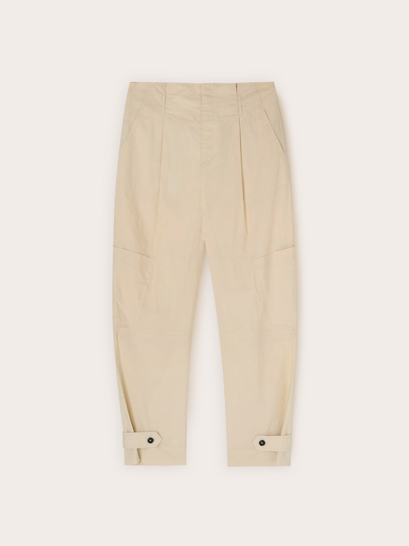 Pantaloni cargo in popeline di cotone image number 4