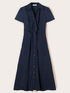 Vestito chemisier midi in popeline image number 4