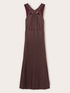Vestito lungo in jersey lurex pliss&eacute; image number 5