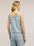 Top in denim con cristalli image number 1