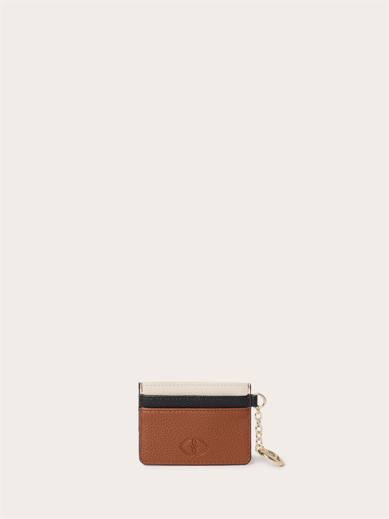 Card holder con logo e charm con catena image number 0