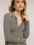Maglia a righe con peplo image number 2