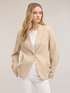 Blazer in misto lino image number 3