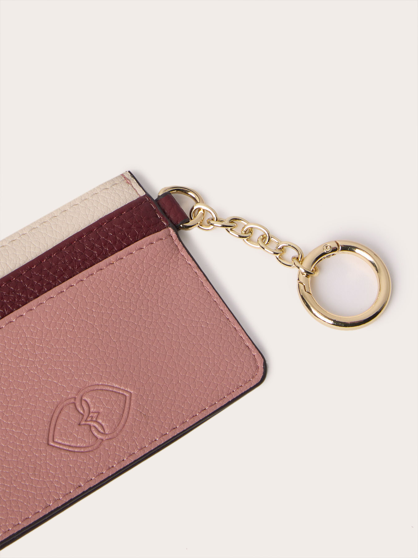 Card holder con anello portachiavi e logo image number 2