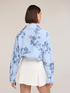 Camicia over a righe con stampa floreale image number 3