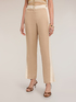 Pantaloni con piping e spacco sul fondo image number 0
