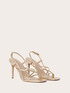 Sandali color oro con fasce intrecciate image number 2