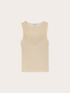 Maglia fine a coste con d&eacute;collet&eacute; trasparente image number 4