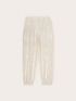 Pantaloni jogging in pizzo image number 4