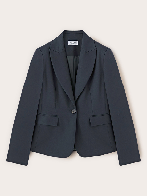 Blazer monopetto con revers