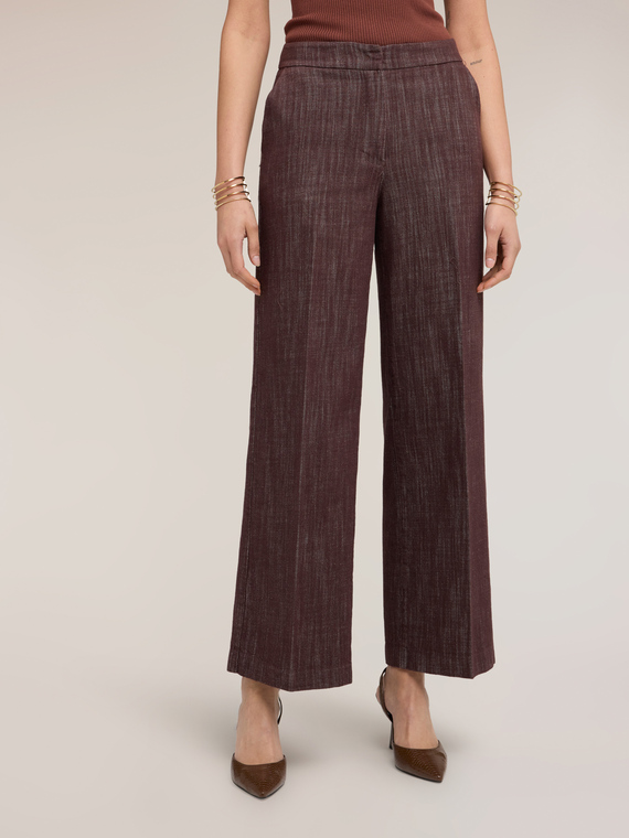 Pantaloni palazzo in cotone