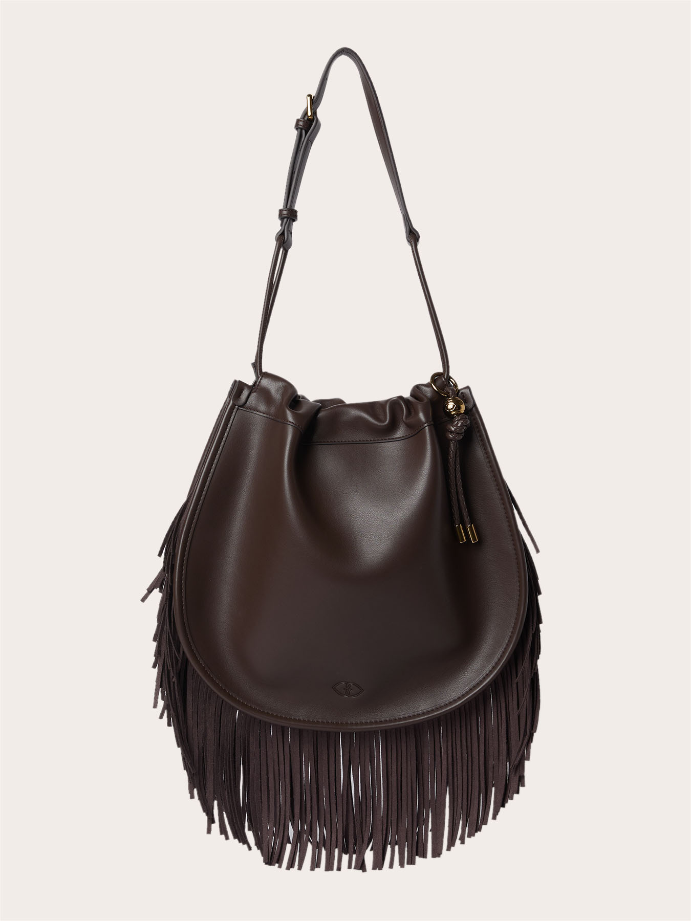 Borsa secchiello con frange image number 1