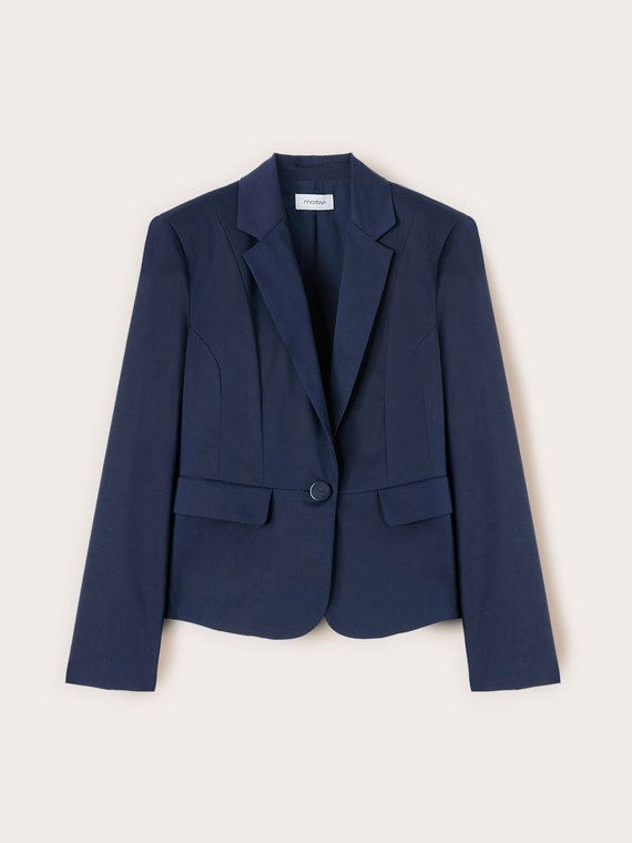 Blazer sartoriale in misto cotone