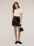 Blusa con bordo in maglia image number 2