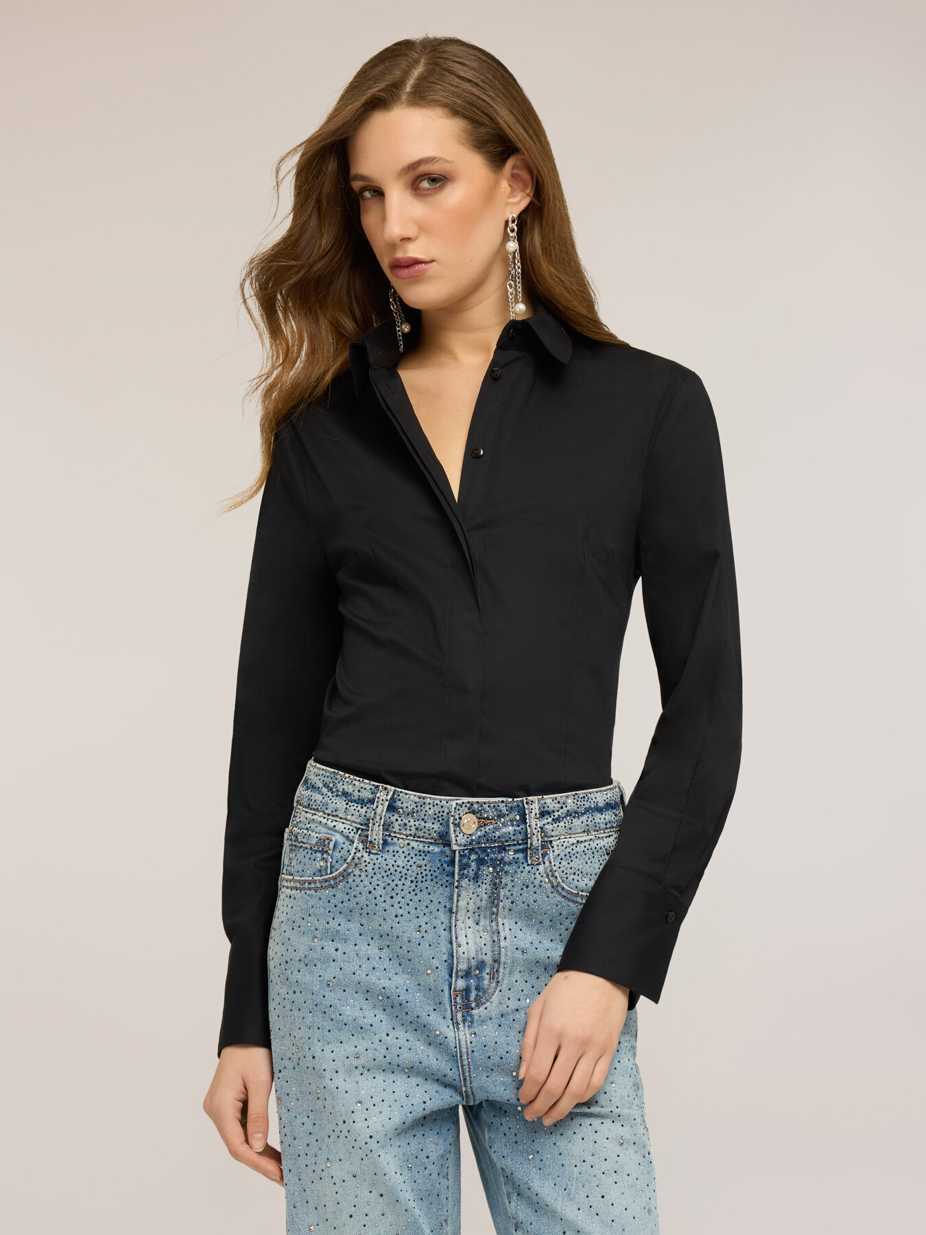 Camicia in popeline di cotone image number 2