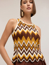 Top in maglia fantasia chevron image number 3