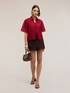 Camicia boxy in pizzo macram&eacute; image number 2