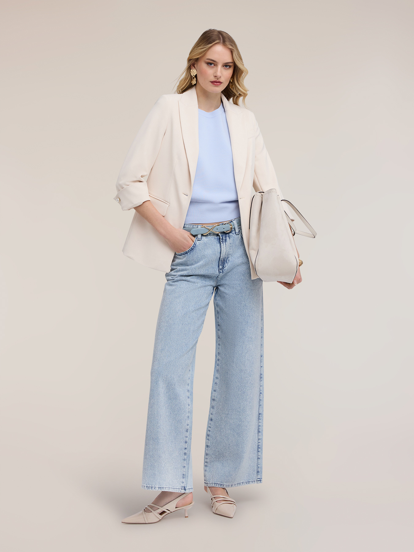 Giacca blazer con gemelli gioiello image number 4