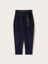 Pantaloni carota in chambray image number 4