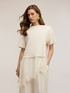 T-shirt con inserto in pizzo image number 0