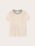 Blusa con bordo in maglia image number 4