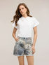 T-shirt con colletto ricamato image number 0