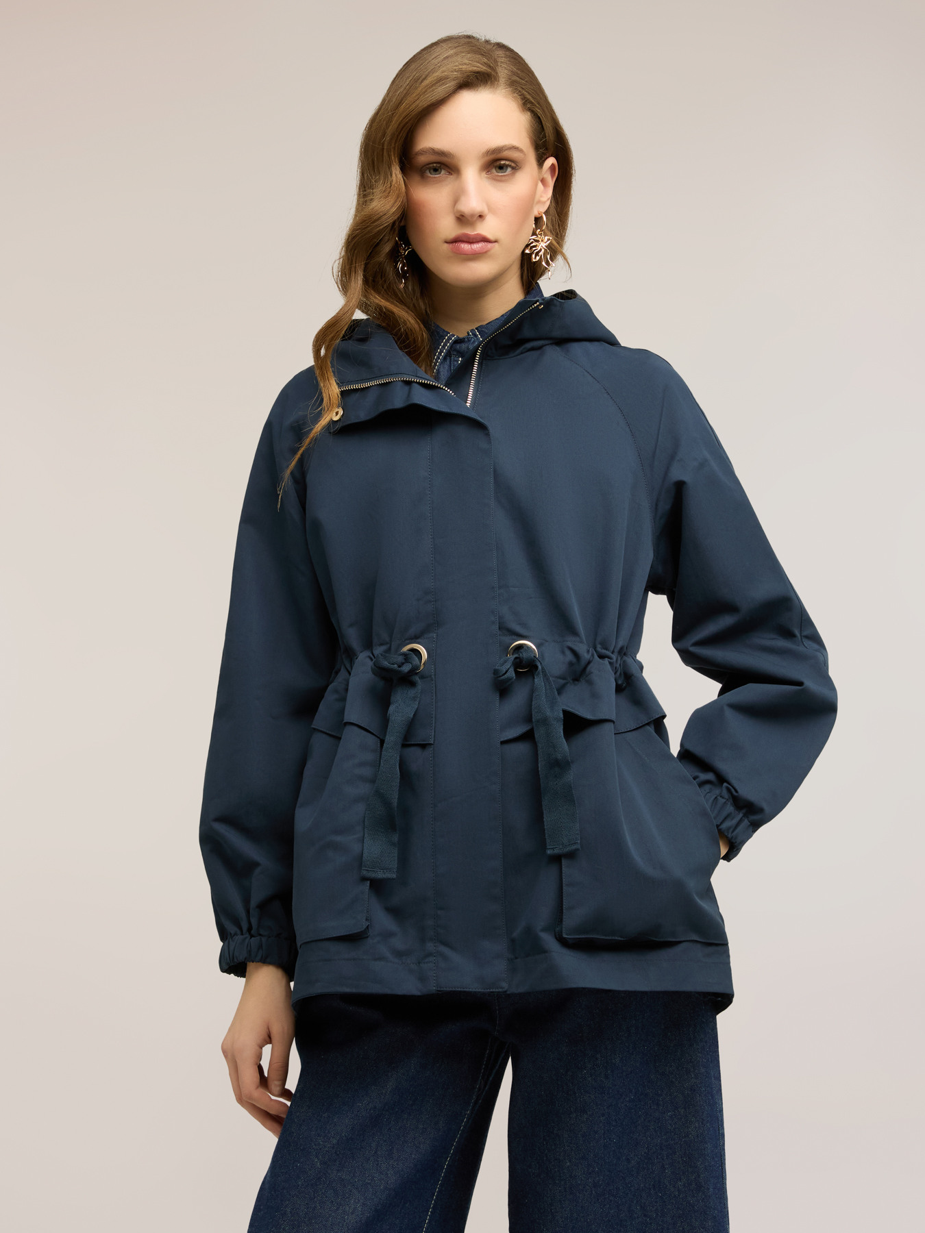 Parka misto cotone con cappuccio image number 0