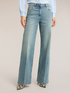 Jeans wide a vita alta washed image number 2