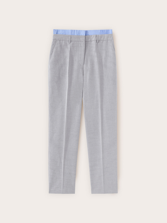 Pantaloni chino a vita alta
