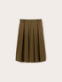 Gonna a pieghe misto cotone image number 4