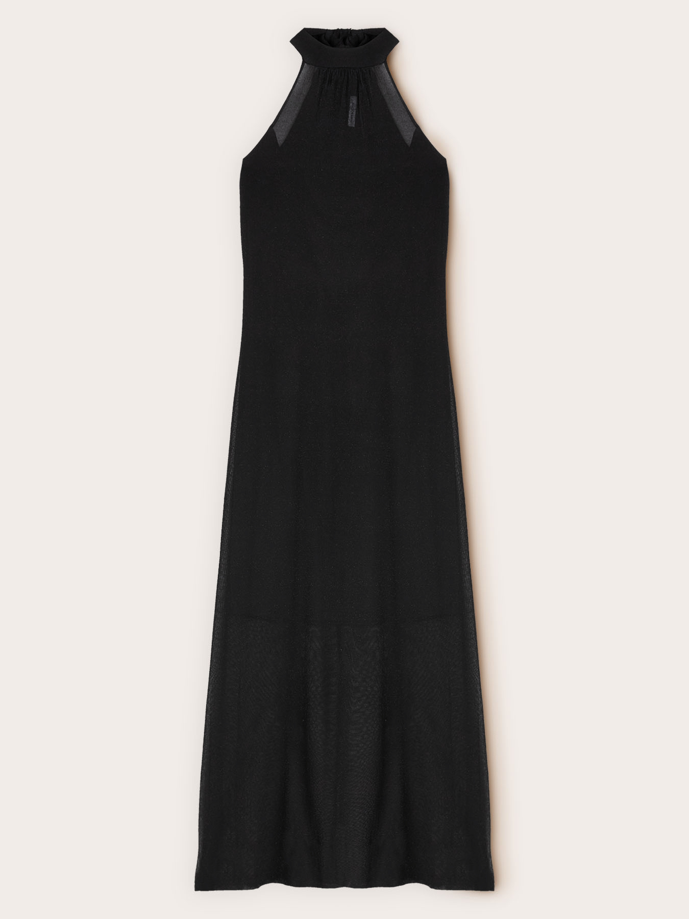 Vestito tubino in maglia con trasparenze image number 4