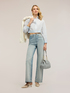 Camicia cropped a righe image number 3