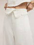 Pantaloni palazzo con dettaglio in pizzo image number 3