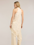 Vestito asimmetrico in raso con drappeggio image number 1