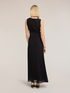 Vestito lungo in georgette con cut-out image number 1