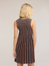 Vestito linea ad A in maglia pliss&eacute; image number 1