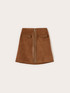 Minigonna linea ad A con zip image number 4