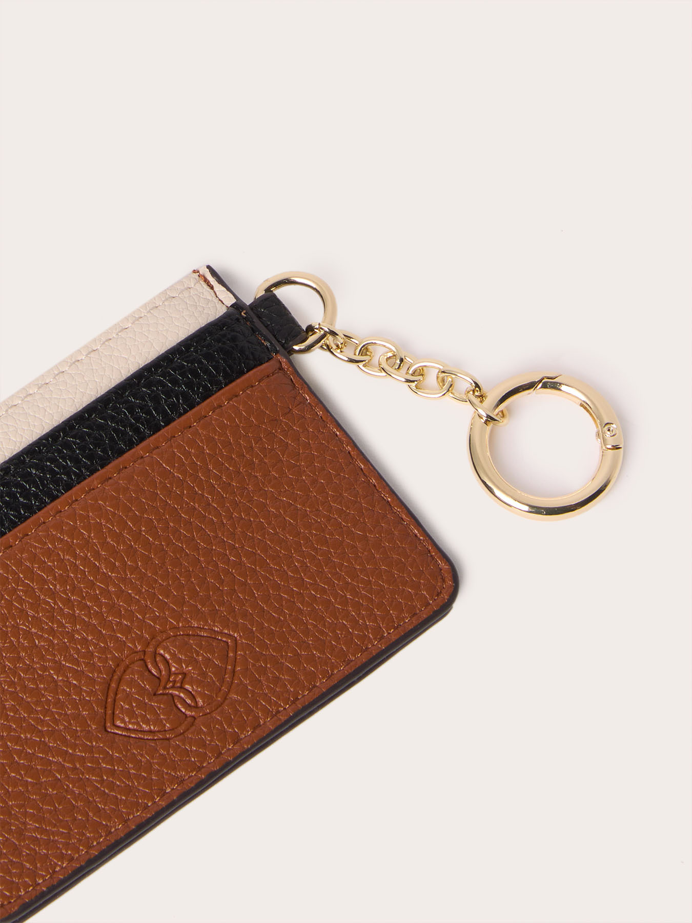 Card holder con logo e charm con catena image number 2
