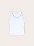 Top con strass sullo scollo image number 4