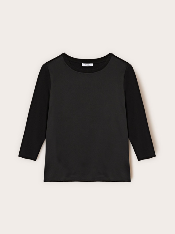 T-shirt bimaterica