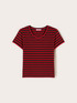 T-shirt a righe in jersey misto lurex image number 4